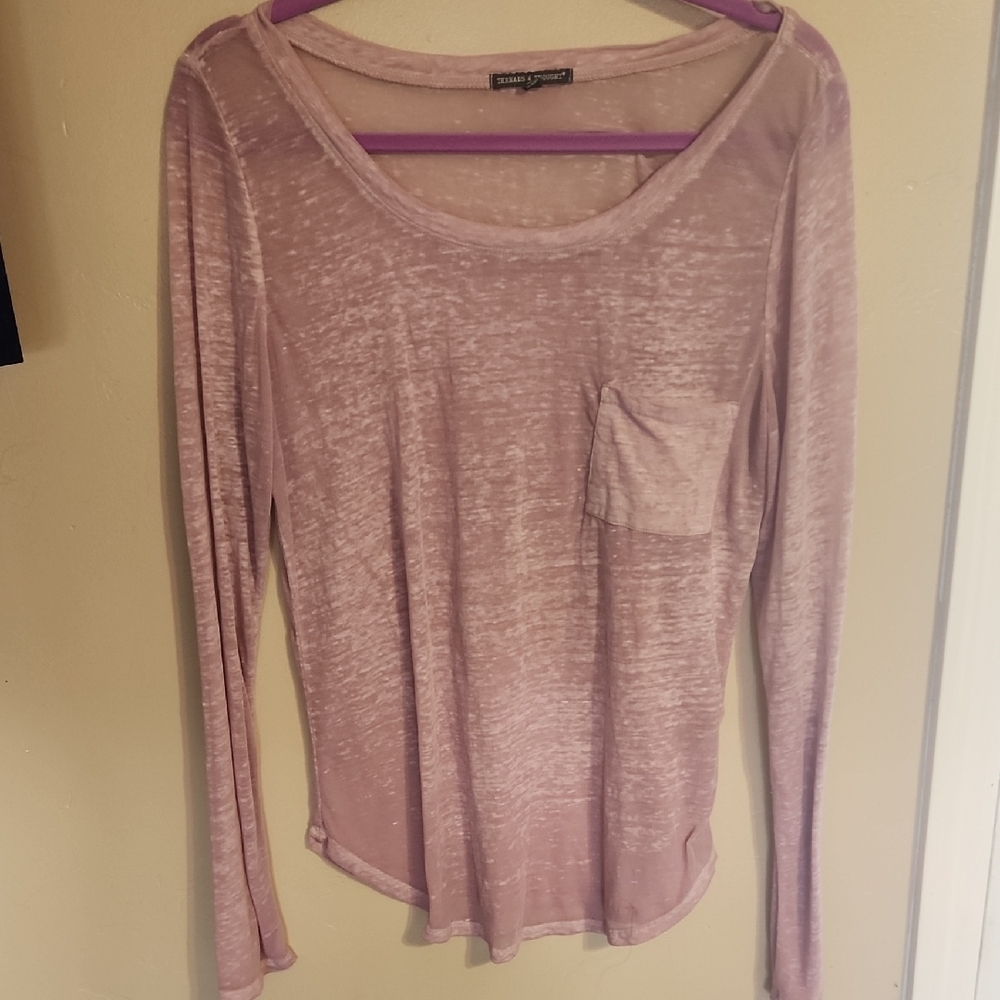 Brand Unknown Pink Long Sleeve Top
